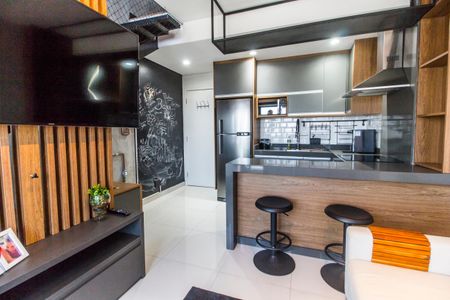 Sala  de apartamento para alugar com 1 quarto, 55m² em Bethaville I, Barueri