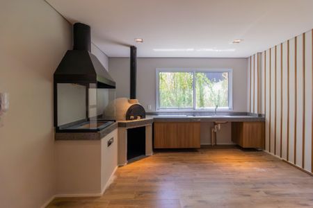 Área comum - Churrasqueira de kitnet/studio para alugar com 1 quarto, 31m² em Pinheiros, São Paulo