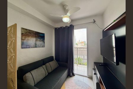 Sala  de apartamento à venda com 1 quarto, 27m² em Jardim Caravelas, São Paulo