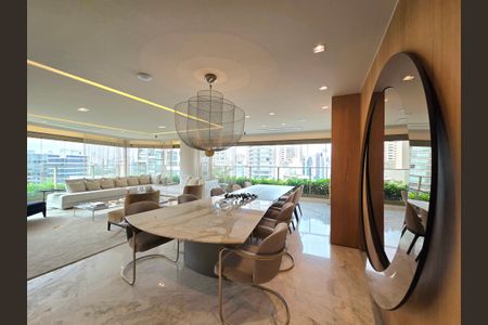 Sala de Jantar de apartamento à venda com 4 quartos, 221m² em Indianópolis, São Paulo