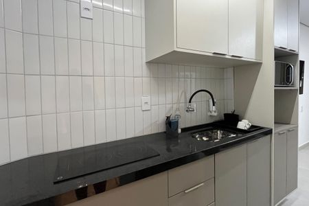Cozinha de kitnet/studio para alugar com 1 quarto, 30m² em José Menino, Santos