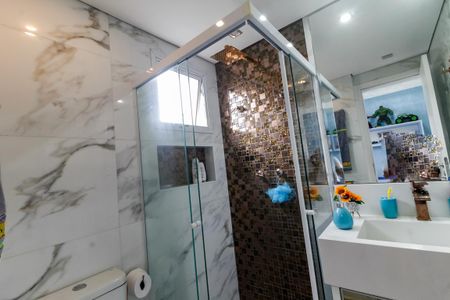 Apartamento à venda com 143m², 3 quartos e 2 vagasBanheiro da Suíte 1