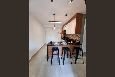 Cozinha de apartamento para alugar com 1 quarto, 36m² em Centro Histórico de São Paulo, São Paulo