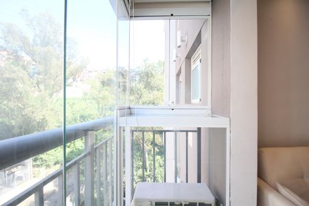 Varanda da Sala de apartamento para alugar com 2 quartos, 45m² em Vila Andrade, São Paulo