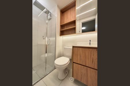 Apartamento para alugar com 26m², 1 quarto e sem vaga Apartamento para alugar com 26m², 1 quarto e sem vagaBanheiro da Suíte