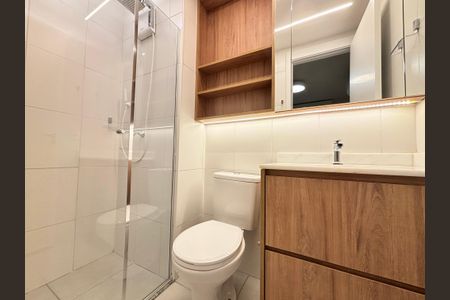 Apartamento para alugar com 26m², 1 quarto e sem vaga Apartamento para alugar com 26m², 1 quarto e sem vagaBanheiro da Suíte
