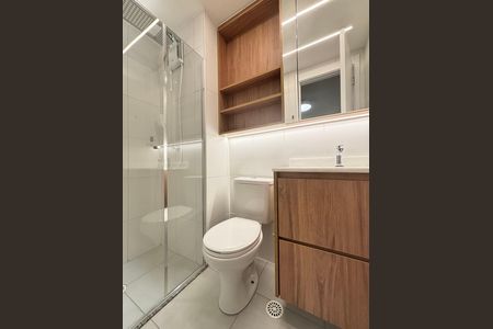 Apartamento para alugar com 26m², 1 quarto e sem vagaBanheiro da Suíte