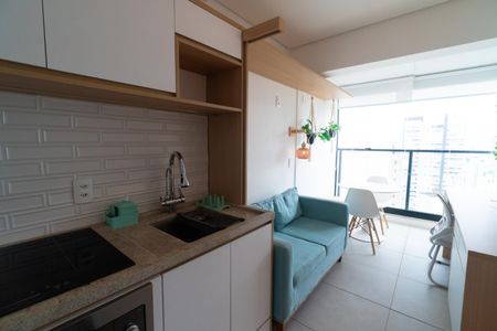 Sala/Cozinha de apartamento para alugar com 1 quarto, 29m² em Chácara Inglesa, São Paulo