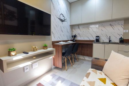 Sala e Cozinha de apartamento para alugar com 1 quarto, 32m² em Jardim Aricanduva, São Paulo