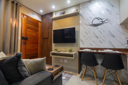 Sala e Cozinha de apartamento para alugar com 1 quarto, 32m² em Jardim Aricanduva, São Paulo