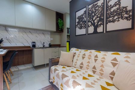 Sala e Cozinhav de apartamento para alugar com 1 quarto, 32m² em Jardim Aricanduva, São Paulo