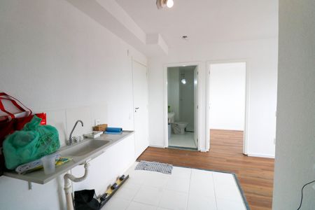 Sala / Cozinha de kitnet/studio à venda com 2 quartos, 42m² em Jardim Promissao, São Paulo
