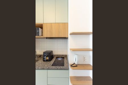 Cozinha de kitnet/studio para alugar com 1 quarto, 25m² em Vila Olímpia, São Paulo