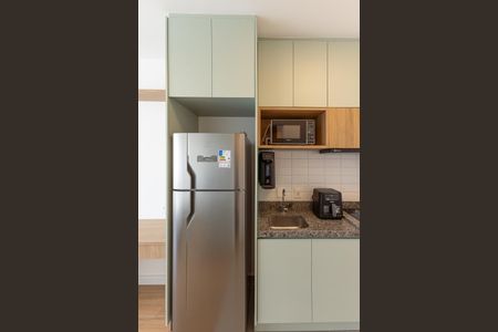 Cozinha de kitnet/studio para alugar com 1 quarto, 25m² em Vila Olímpia, São Paulo