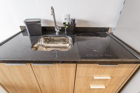 Studio à venda com 25m², 1 quarto e sem vagaCozinha