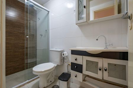 Banheiro de kitnet/studio para alugar com 1 quarto, 27m² em Jardim Paulista, São Paulo