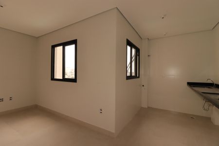 Sala de apartamento à venda com 2 quartos, 47m² em Campestre, Santo André