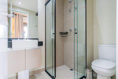 Studio para alugar com 32m², 1 quarto e sem vaga Studio para alugar com 32m², 1 quarto e sem vagaBanheiro