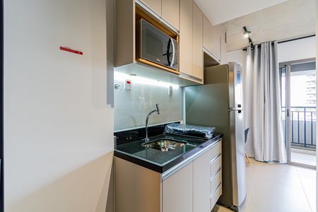 Studio para alugar com 32m², 1 quarto e sem vaga Studio para alugar com 32m², 1 quarto e sem vagaCozinha