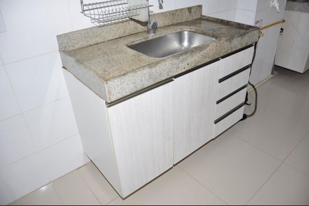 Apartamento para alugar com 45m², 2 quartos e 1 vagaDetalhe - Cozinha Americana