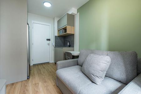 Sala/Cozinha de kitnet/studio para alugar com 1 quarto, 24m² em Pinheiros, São Paulo