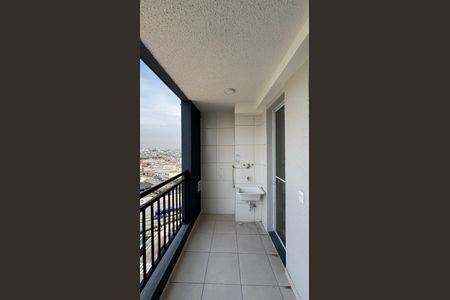 Varanda - Area de Serviço de apartamento à venda com 2 quartos, 45m² em Vila Palmares, Santo André
