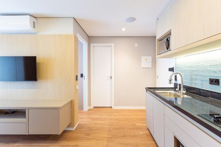 Sala de apartamento para alugar com 1 quarto, 29m² em Indianópolis, São Paulo