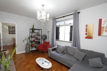 Sala de apartamento à venda com 3 quartos, 116m² em Floresta, Belo Horizonte
