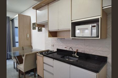 Studio à venda com 25m², 1 quarto e sem vagaStudio mobiliado - cozinha