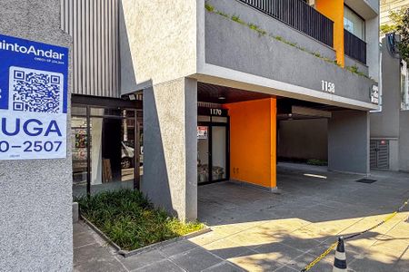 Studio para alugar com 27m², 1 quarto e sem vagafachada do predio