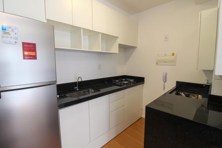 Cozinha de apartamento para alugar com 1 quarto, 31m² em Vila Sonia, São Paulo