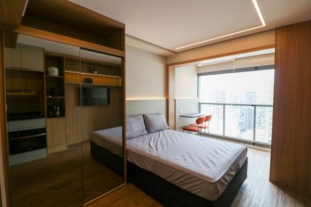 Studio de kitnet/studio para alugar com 1 quarto, 27m² em Santo Amaro, São Paulo