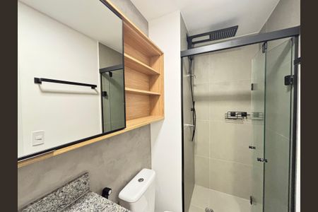 Apartamento para alugar com 25m², 1 quarto e sem vaga Apartamento para alugar com 25m², 1 quarto e sem vagaBanheiro da Suíte
