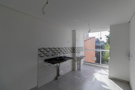 Sala/Cozinha/Área de Serviço  de apartamento à venda com 2 quartos, 49m² em Fazenda Aricanduva, São Paulo