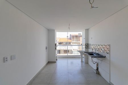 Sala/Cozinha/Área de Serviço  de apartamento à venda com 2 quartos, 49m² em Fazenda Aricanduva, São Paulo