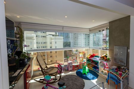Varanda da Sala de Jantar de apartamento para alugar com 4 quartos, 130m² em Vila da Serra, Nova Lima