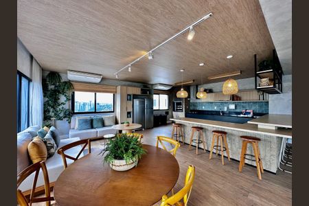 Apartamento para alugar com 25m², 1 quarto e sem vagaÁrea Gourmet 