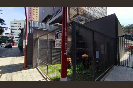 Studio para alugar com 28m², 1 quarto e sem vagaFachada + Plaquinha