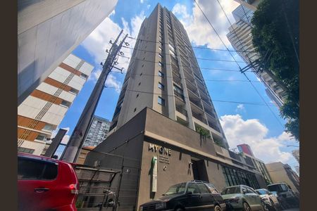 Studio para alugar com 26m², 1 quarto e sem vaga Studio para alugar com 26m², 1 quarto e sem vagaFachada