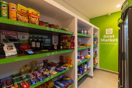 Studio para alugar com 26m², 1 quarto e sem vaga Studio para alugar com 26m², 1 quarto e sem vagaÁrea comum - Mercadinho