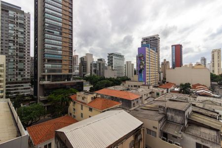 Vista/Varanda de kitnet/studio para alugar com 1 quarto, 26m² em Pinheiros, São Paulo