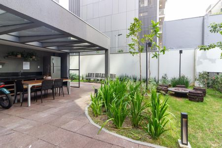 Studio para alugar com 26m², 1 quarto e sem vaga Studio para alugar com 26m², 1 quarto e sem vagaÁrea comum - Churrasqueira