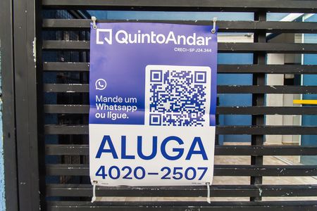 Apartamento para alugar com 28m², 1 quarto e sem vaga Apartamento para alugar com 28m², 1 quarto e sem vagaPlaca