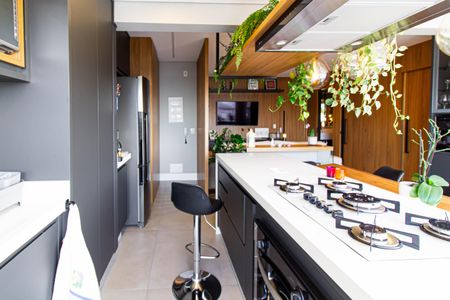 Apartamento à venda com 78m², 2 quartos e 2 vagasCozinha Gourmet