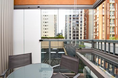 varanda Sala de jantar de kitnet/studio para alugar com 1 quarto, 28m² em Jardim Paulista, São Paulo