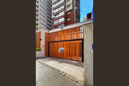 Studio para alugar com 28m², 1 quarto e 1 vagafachada do predio