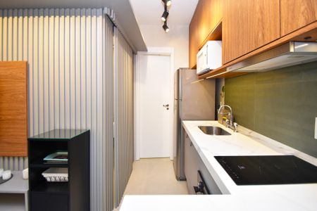 Studio para alugar com 28m², 1 quarto e 1 vagacozinha