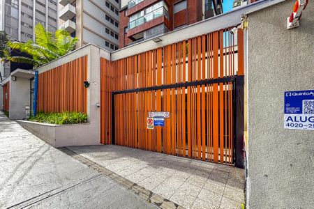 Studio para alugar com 28m², 1 quarto e 1 vagafachada do predio