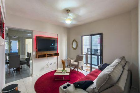Sala de apartamento para alugar com 1 quarto, 72m² em Guilhermina, Praia Grande