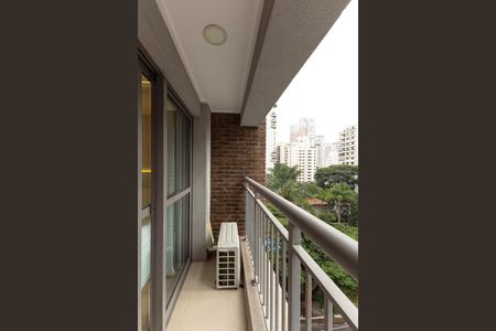 Sacada de kitnet/studio para alugar com 1 quarto, 21m² em Indianópolis, São Paulo
